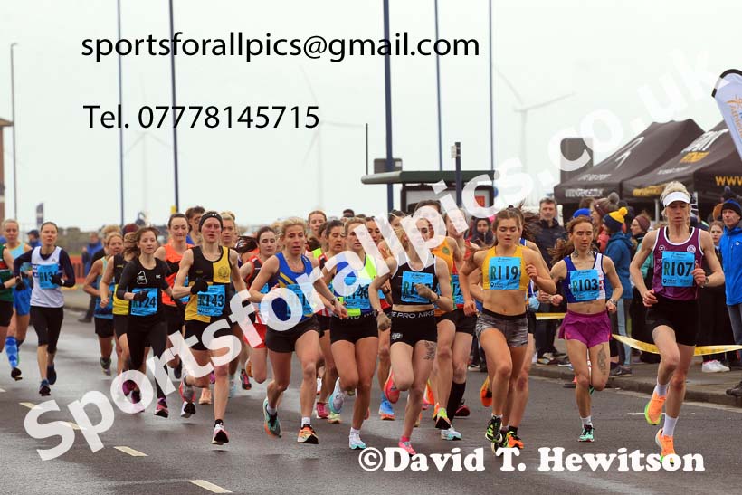 Senior womens 6 Stage 2023 Northern Mens 12 stage and Womens 6 Stage Relays and Young Athletes, Redcar. Photo: David T. Hewitson/Sports for All Pics